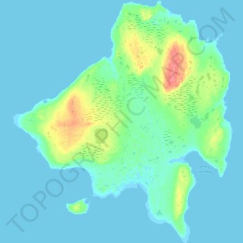 Jenny Lind Island topographic map, elevation, terrain