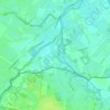 Glane topographic map, elevation, terrain