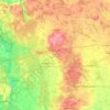 powiat nowotomyski topographic map, elevation, terrain