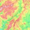 Alto Tâmega topographic map, elevation, terrain