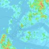 Mokpo-si topographic map, elevation, terrain