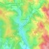 Courteix topographic map, elevation, terrain