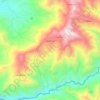Tacamoros topographic map, elevation, terrain