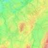 Burgund topographic map, elevation, terrain