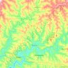 Arabutã topographic map, elevation, terrain
