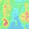 Davao del Norte topographic map, elevation, terrain