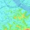 Dongjak-gu topographic map, elevation, terrain