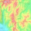 Santa Fe topographic map, elevation, terrain