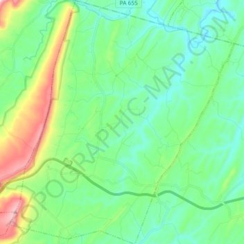 Taylor Township topographic map, elevation, terrain