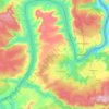 Srisailam topographic map, elevation, terrain