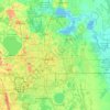 Condado de Orange topographic map, elevation, terrain
