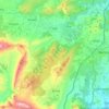 Jalón topographic map, elevation, terrain