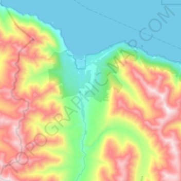 Hope topographic map, elevation, terrain