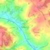 Charlbury topographic map, elevation, terrain