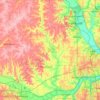Leavenworth County topographic map, elevation, terrain