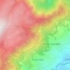 Vila do Carvalho topographic map, elevation, terrain