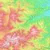 Conflent topographic map, elevation, terrain