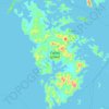 Culion Island topographic map, elevation, terrain