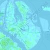 Al Reem Island topographic map, elevation, terrain