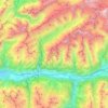 Rarogne occidental topographic map, elevation, terrain