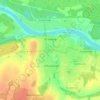 Ustyuzhna topographic map, elevation, terrain