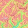 Livigno-Alpen topographic map, elevation, terrain