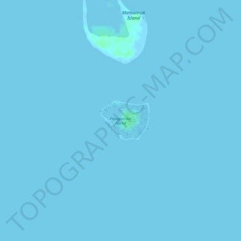 Pasigpasilan Island topographic map, elevation, terrain