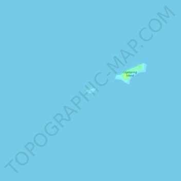 Guyam Island topographic map, elevation, terrain