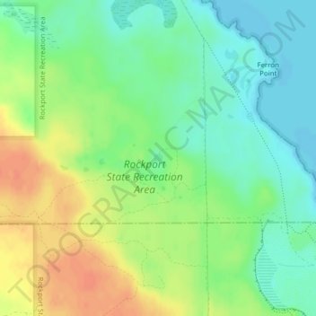 Sinkhole topographic map, elevation, terrain