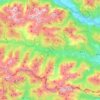 Lesachtal topographic map, elevation, terrain