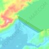 Tarbela Dam topographic map, elevation, terrain
