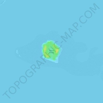Bohan Island topographic map, elevation, terrain