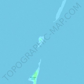 Simbay Island topographic map, elevation, terrain