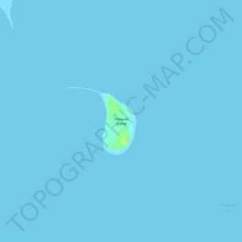 Patayan Island topographic map, elevation, terrain
