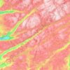 Hunnedalen topographic map, elevation, terrain