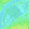 Hobokense Polder topographic map, elevation, terrain