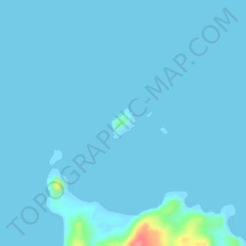 Ocata Island topographic map, elevation, terrain