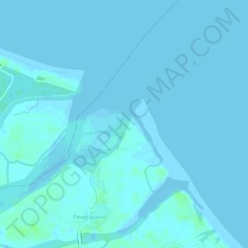 Agos River topographic map, elevation, terrain