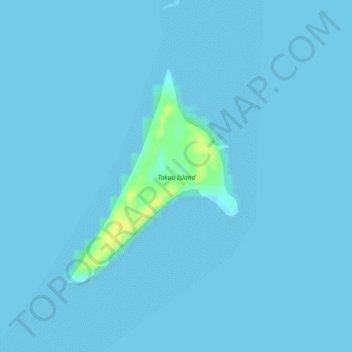 Takuu Island topographic map, elevation, terrain