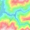Rio Cávado topographic map, elevation, terrain