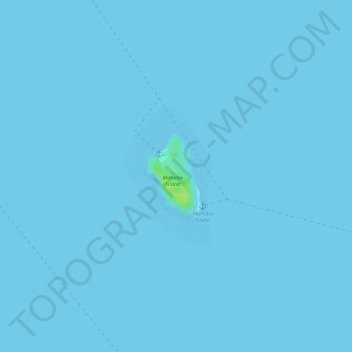 Mahaba Island topographic map, elevation, terrain