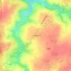 Chaudron-en-Mauges topographic map, elevation, terrain