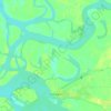 Fort Yukon topographic map, elevation, terrain