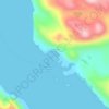 Pelican topographic map, elevation, terrain