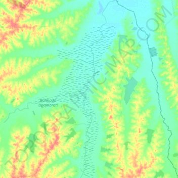 Rio Upamaroti topographic map, elevation, terrain