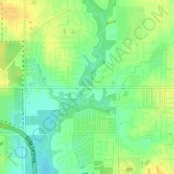 Haikey Creek topographic map, elevation, terrain