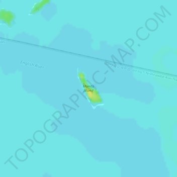 Manito Island topographic map, elevation, terrain