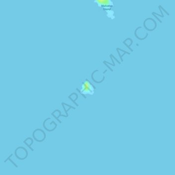 Pangatatan Island topographic map, elevation, terrain