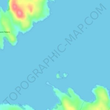 Change Island topographic map, elevation, terrain