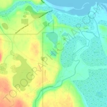 Lake Marge topographic map, elevation, terrain